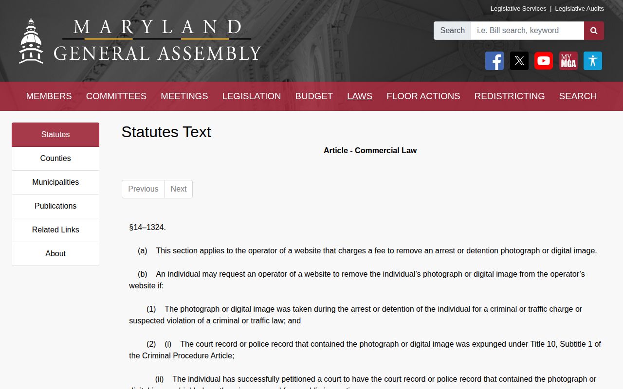 Caroline County busted mugshot removal law record page